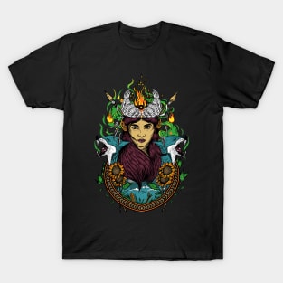 Woman with sharp eyes T-Shirt